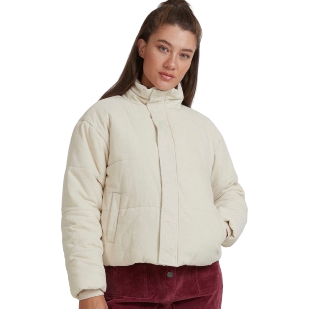 RVCA Eezeh Corduroy Puffer Jacket Size Small - Picture 3 of 16